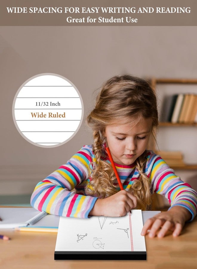 Zaviko Note Pads 8.5 x 14 Wide Ruled, 4 Pack Legal Pads 8.5 x 14 White Paper Pads Lined Paper Tablets, Notebook Pads 8.5x14, White Lined Paper Pads 8.5x14 Writing Pad, 70 GSM Notebook Paper, 30 Sheets/Pad - Image 5